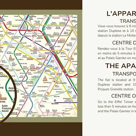 Apartamento Appart 3 Chambres#2sdb#champ De Mars#tour Eiffel París